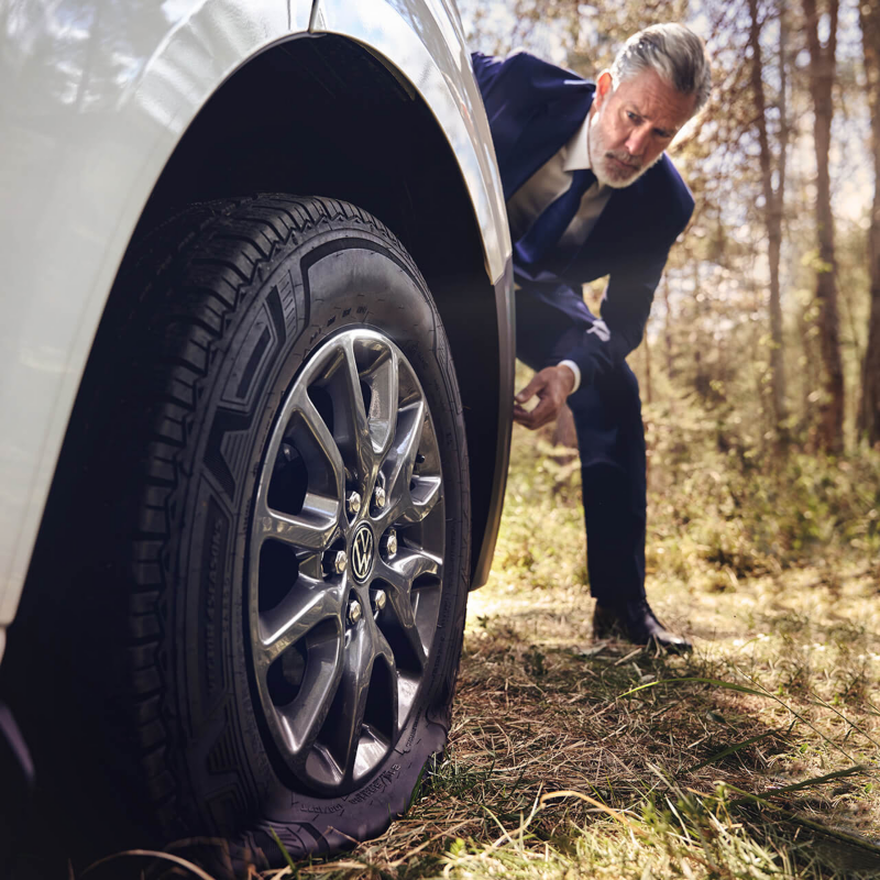 Protección de llantas para los imprevistos en el camino