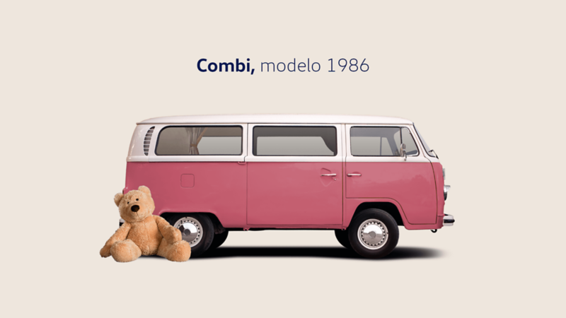 Combi modelo 1986, color rosa