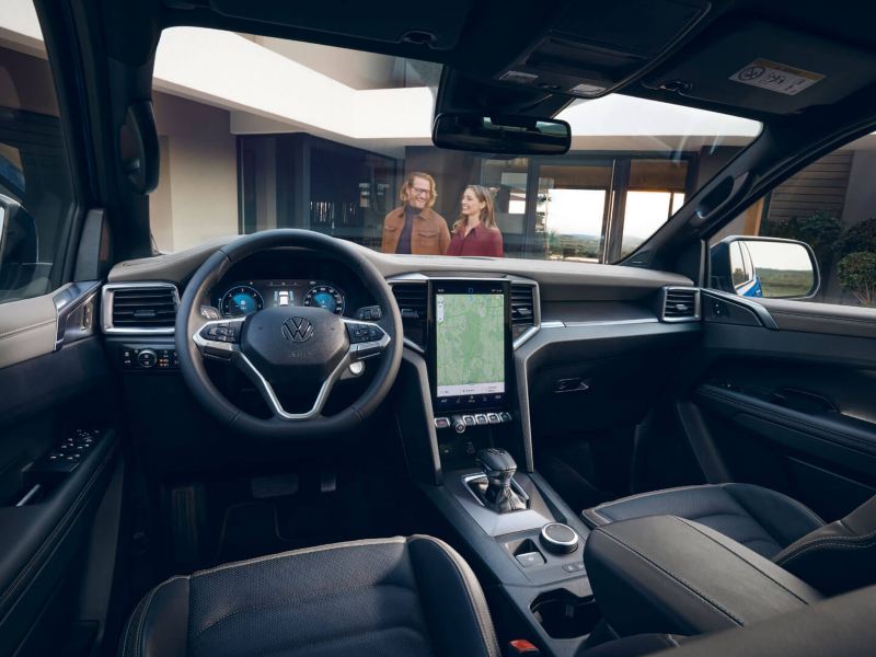 Cabina interior y volante multifunción del nuevo Amarok