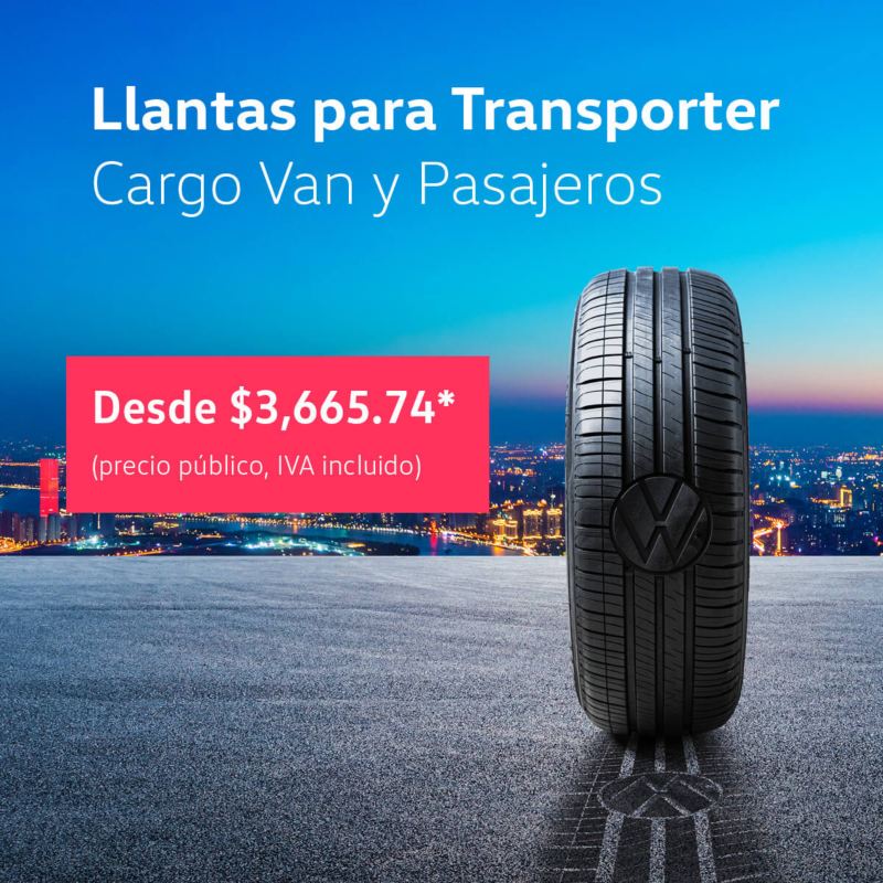 Llantas para VW Transporter desde $3,665.74 (IVA incluido)