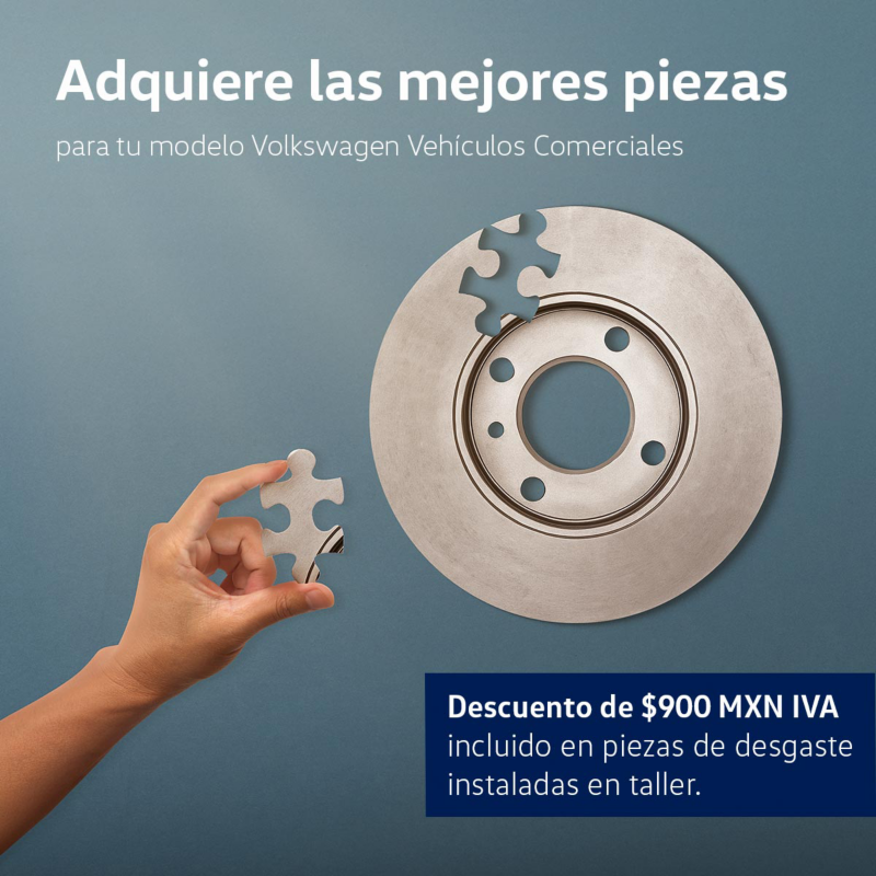 Descuento de $900 MXN en refacciones y accesorios