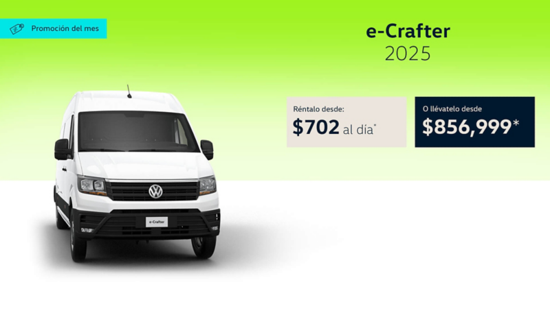 Compra una van eléctrica de trabajo VW a precio especial