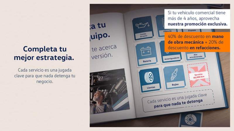 Descuento en Servicios de mantenimiento para autos de 4 años o más				