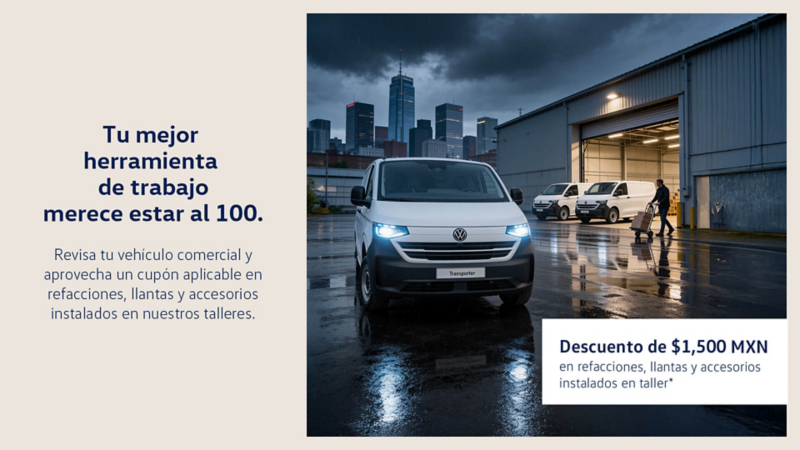 Aprovecha el cupón de $1,500 MXN en refacciones, llantas y accesorios instalados en taller