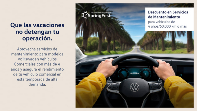 Descuento en Servicios de mantenimiento para autos de 4 años/60,000 km o más				