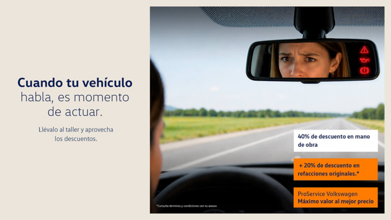 40% de descuento en mano de obra + 20% de descuento en refacciones originales