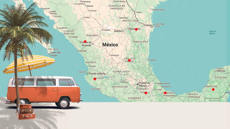 Recorriendo México en una Combi modelo 1986