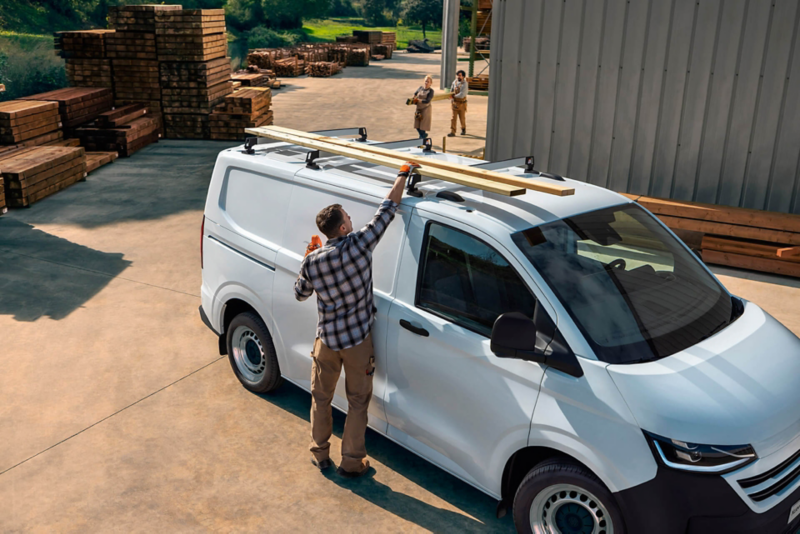 Transporter Cargo Van zona de carga en el techo