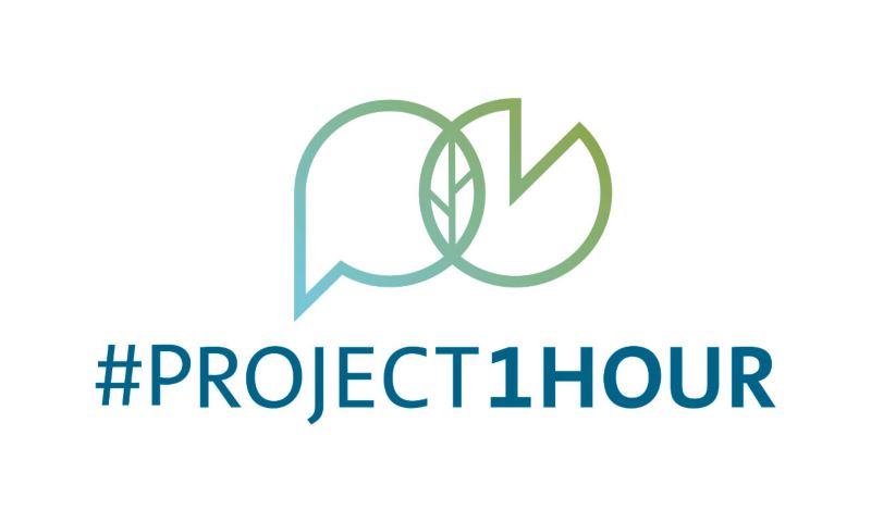 Logo de #Project1Hour iniciativa de VW para combatir el cambio climático
