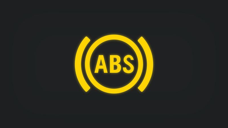 ABS yellow warning light