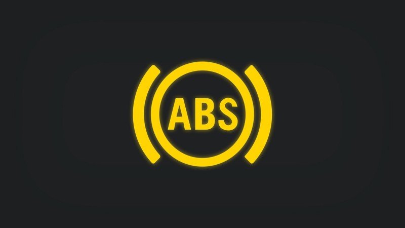 ABS yellow warning light