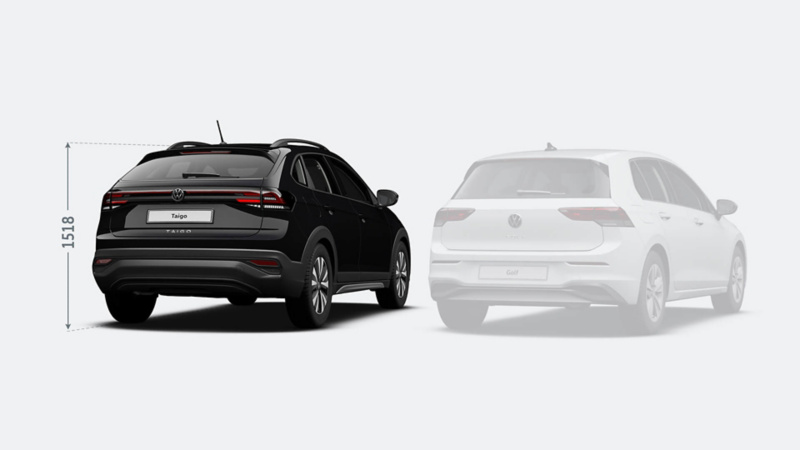 Taigo and golf comparison rear