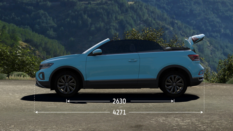 T-Roc Cabriolet wheelbase dimensions