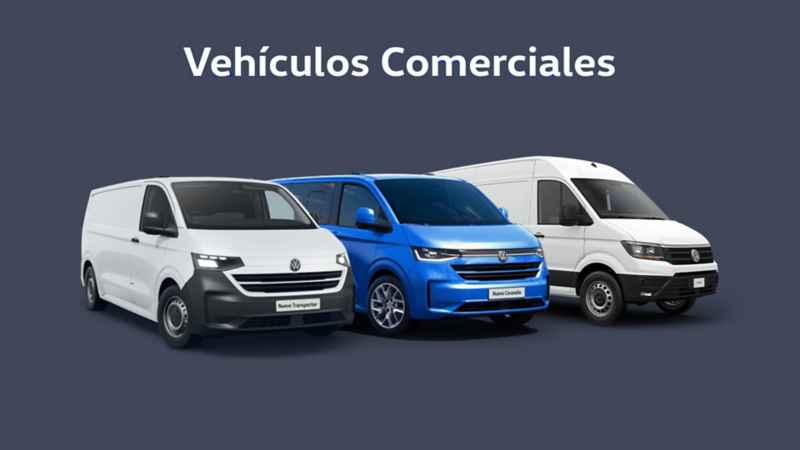 Flotillas VW. Vehículos comerciales y de carga como Caddy, Amarok y Crafter.