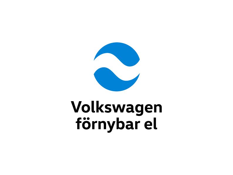 Volkswagen förnybar el - symbol