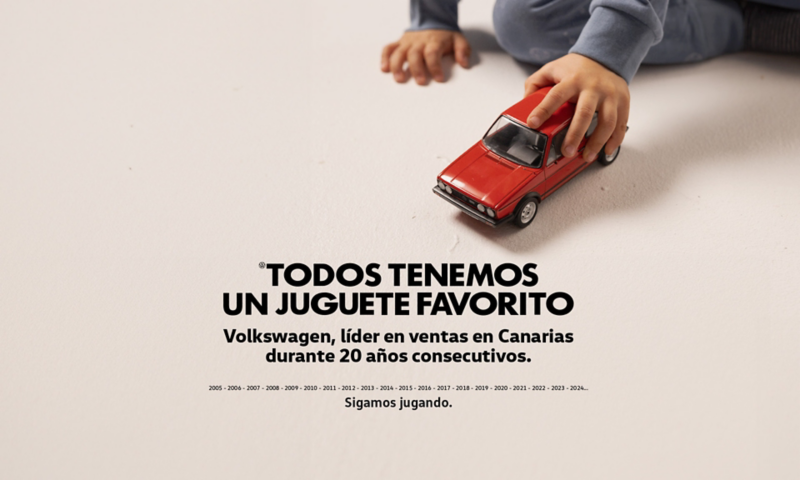 Volkswagen, 20 años siendo el juguete favorito. Líder en ventas en Canarias