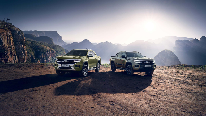 Volkswagen Amarok Aventura och PanAmericana i bergsmiljö