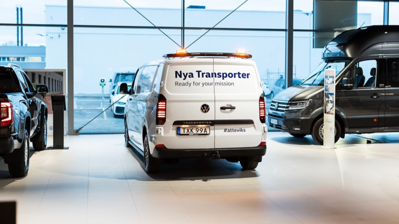 Baksidan på en VW Transporter