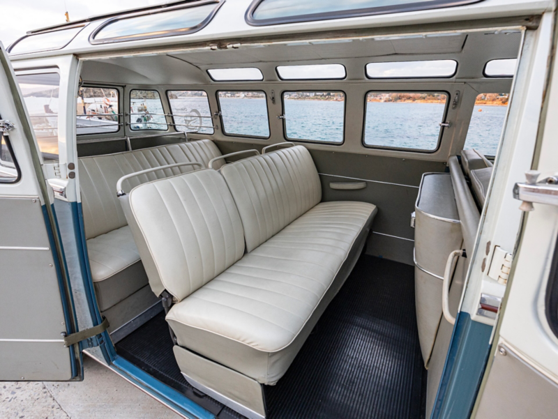 Passagerarutrymmet i en VW T1 Samba