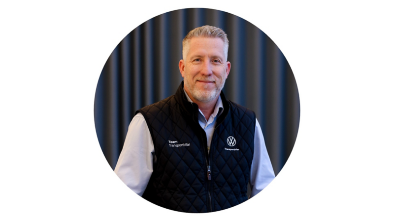 Joakim Falkestedt från Volkswagen Transportbilar