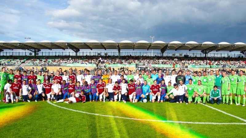 Zum 50. Lupo-Jubiläum kam die Traditionsmannschaft des AC Mailand nach Wolfsburg