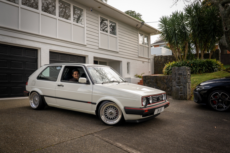Golf GTI MK2 in driveway