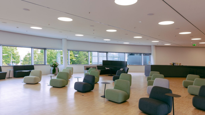 Interior view of the ID Studio with seating furniture