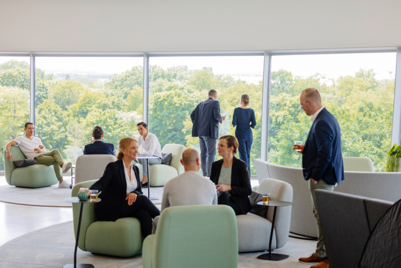 ID Lounge Atelier with visitors to an event