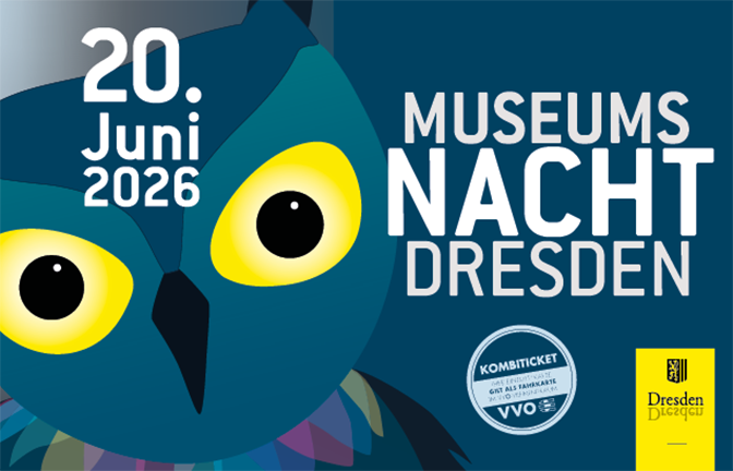Banner der Museumsnacht Dresden mit Datum 20. Juni 2026