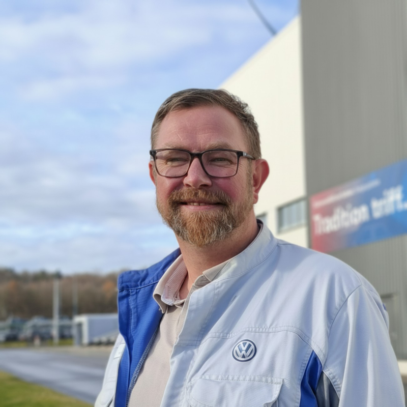 Bild von Mike Rösler, Vorsitzender Gesamtbetriebsrat VW Sachsen GmbH